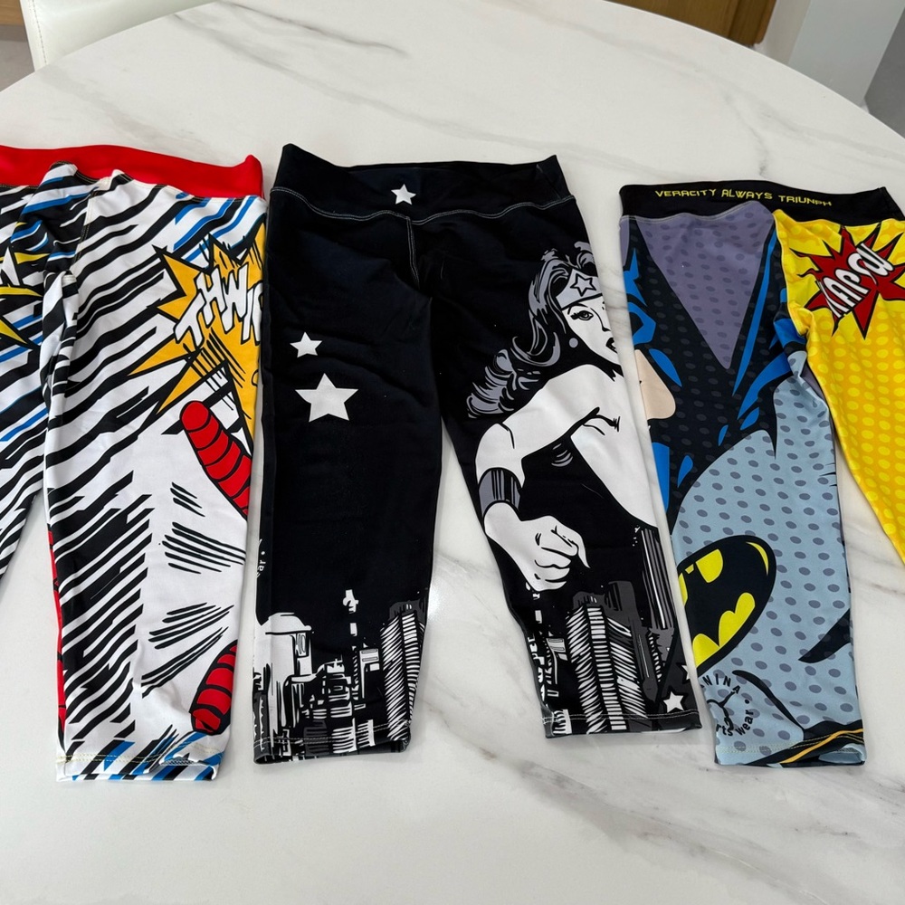 Comic Book Style Active Leggings Set
